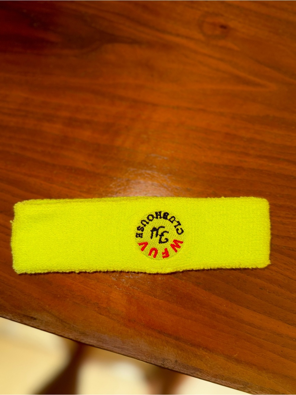 Unbranded Kids Neon Yellow Terry Cloth Headband